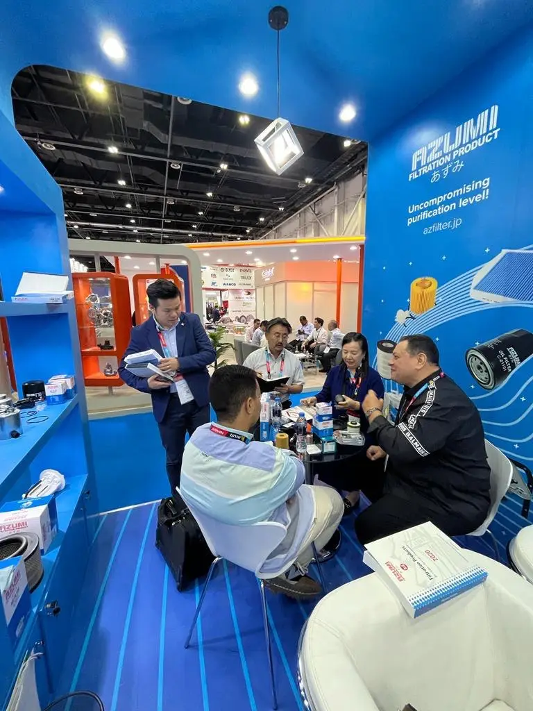Azumi Shines at Dubai Automechanika Expo 2023 with Cutting-Edge Filtration Solutions.